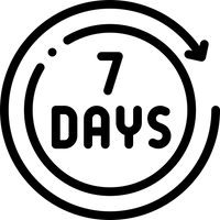 ضمان لمدة 7 أيام