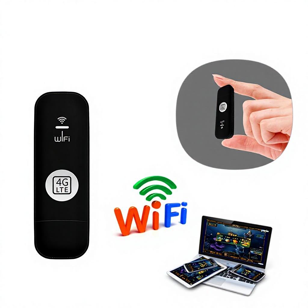 Portable 4G LTE WiFi Hotspot – Pocket Travel & Camping Mobile Router