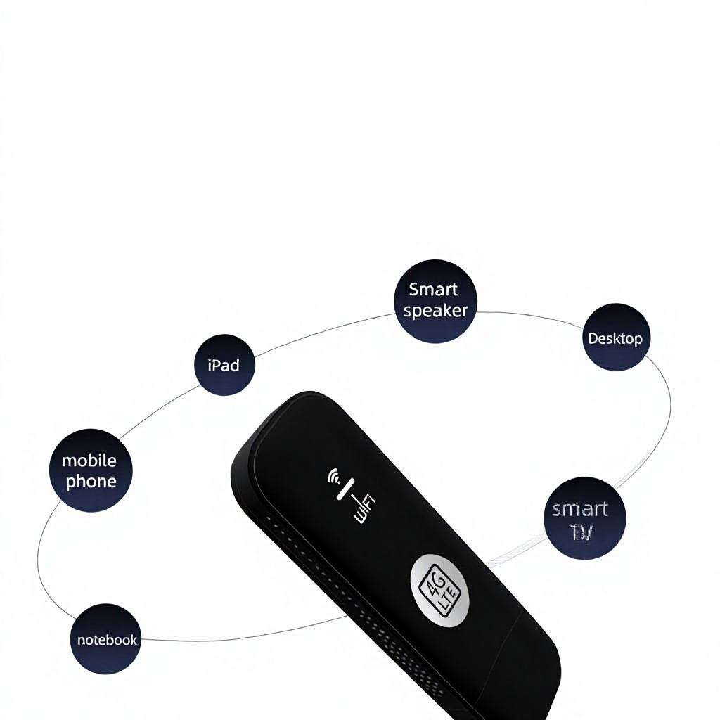 Portable 4G LTE WiFi Hotspot – Pocket Travel & Camping Mobile Router